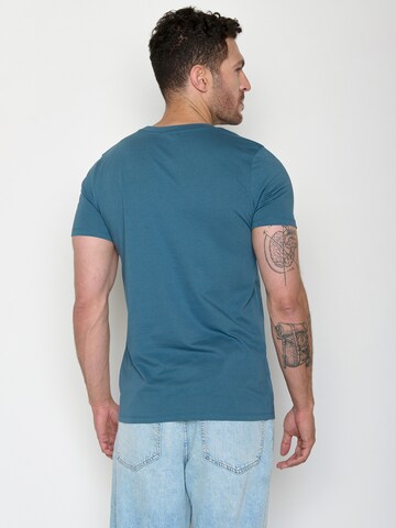 GREENBOMB Shirt 'Guide Bear Canoe' in Blauw