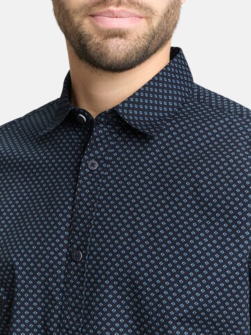TOM TAILOR Slim fit Button Up Shirt in Blue