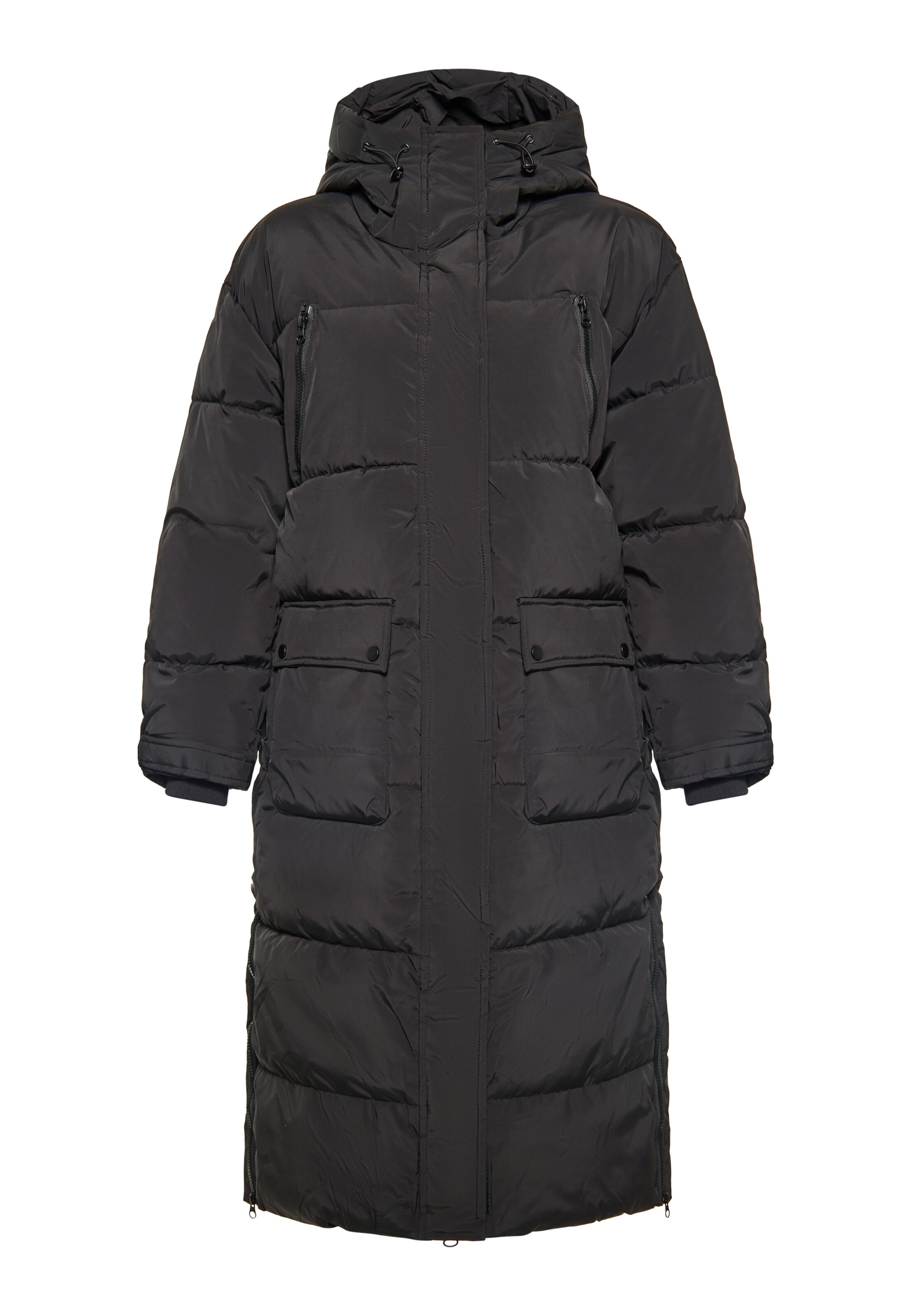 TUFFSKULL Zimný kabát 'Threezy' - Čierna: predná strana