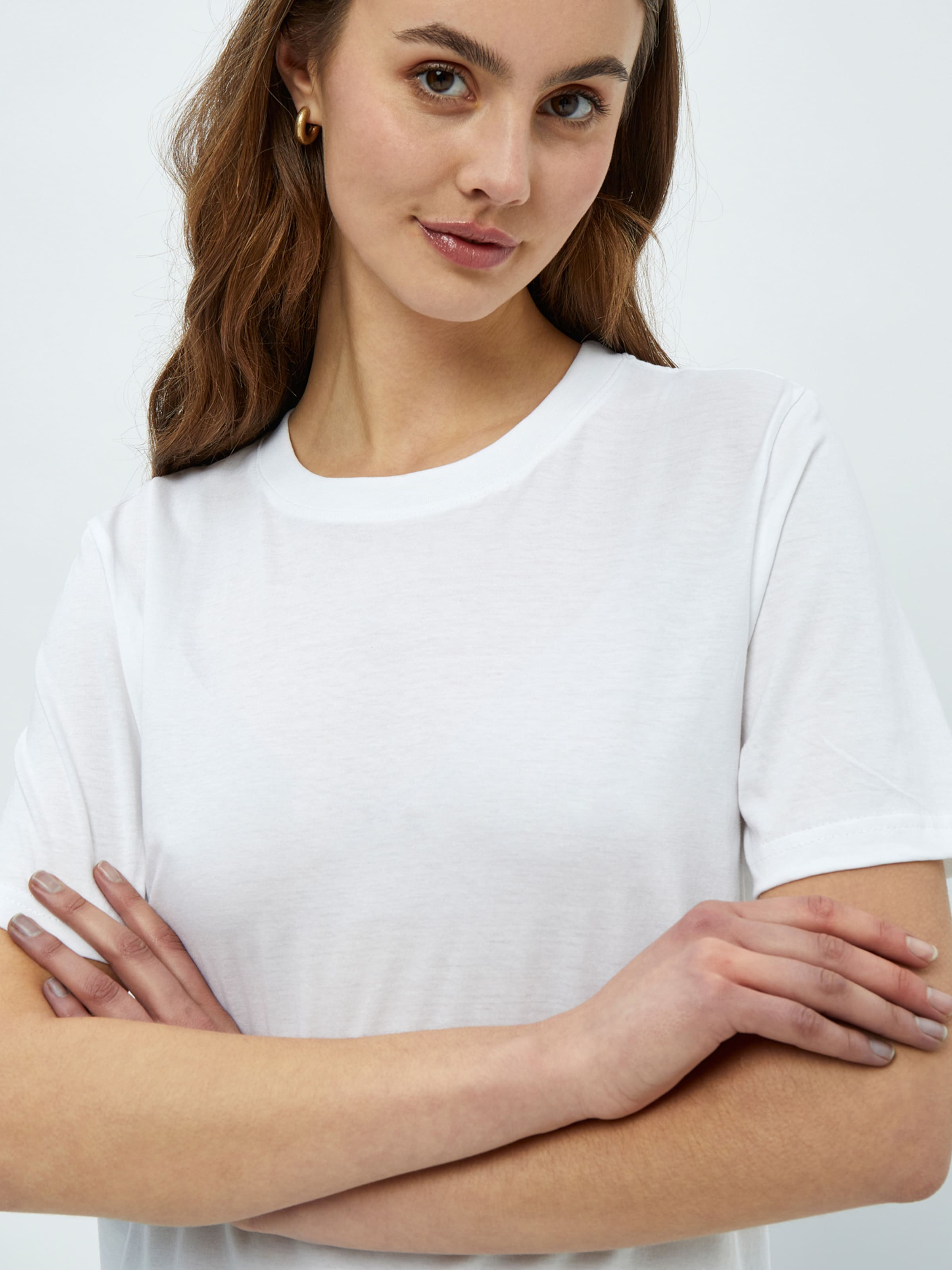 T-shirt 'Cathy' minus en blanc