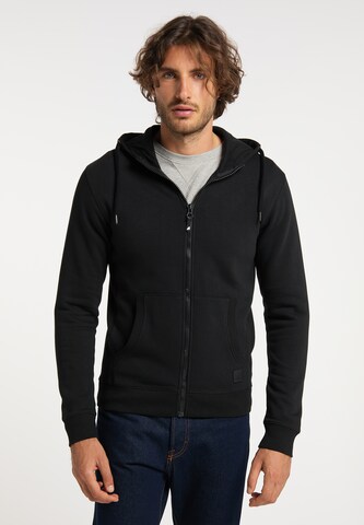 ALEKO Zip-Up Hoodie in Black: front