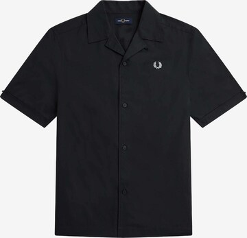 Fred Perry Regular Fit Hemd in Schwarz: predná strana