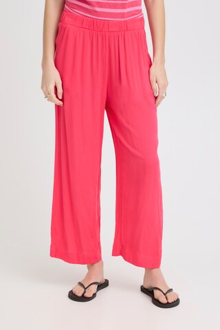 ICHI Wide leg Pants in Pink