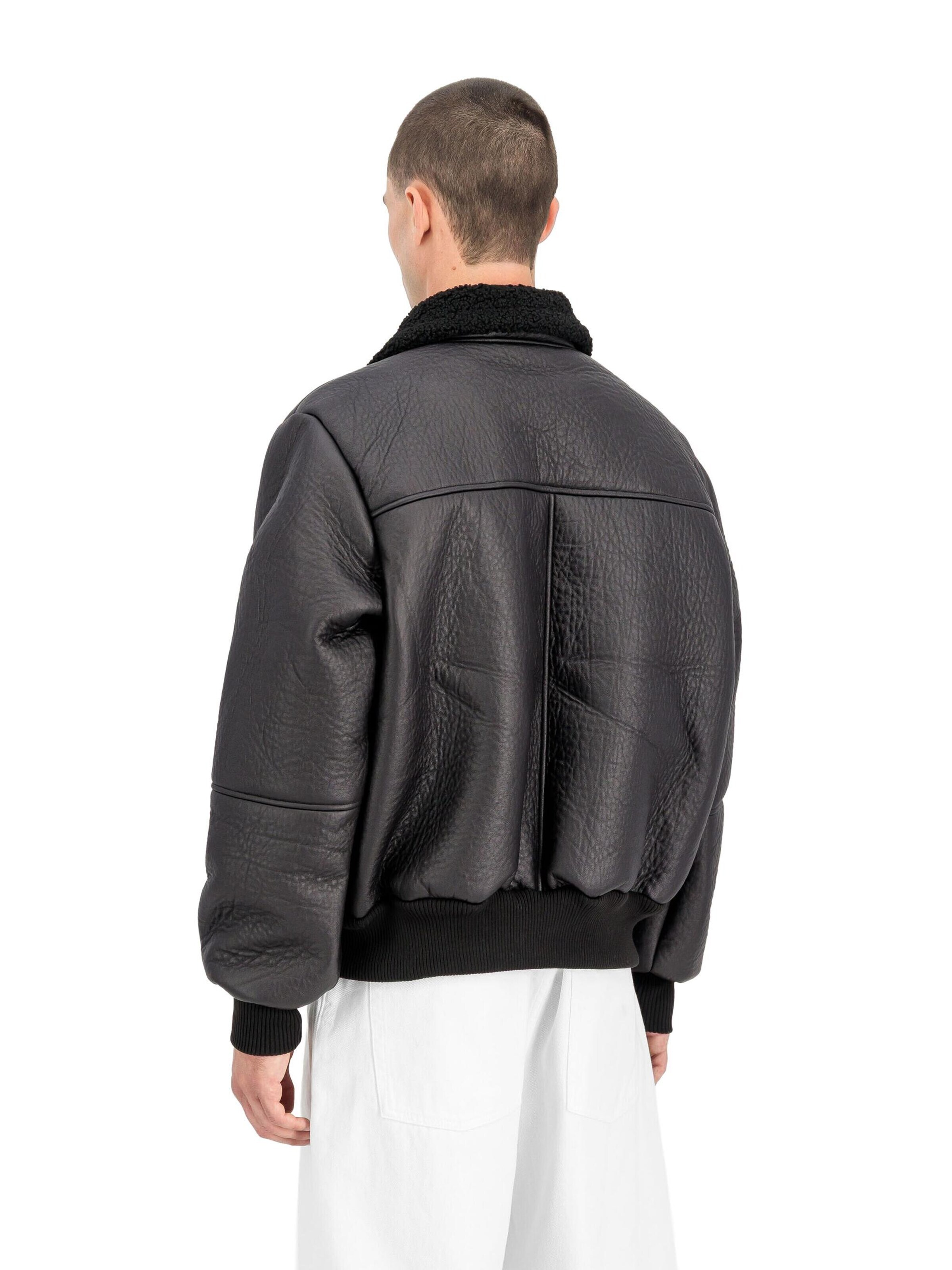ALPHA INDUSTRIES Winter Jacket 'B-15 Modified' in Black