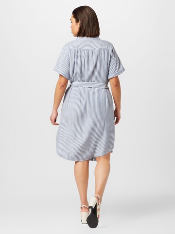 ONLY Carmakoma Shirt Dress in Blue