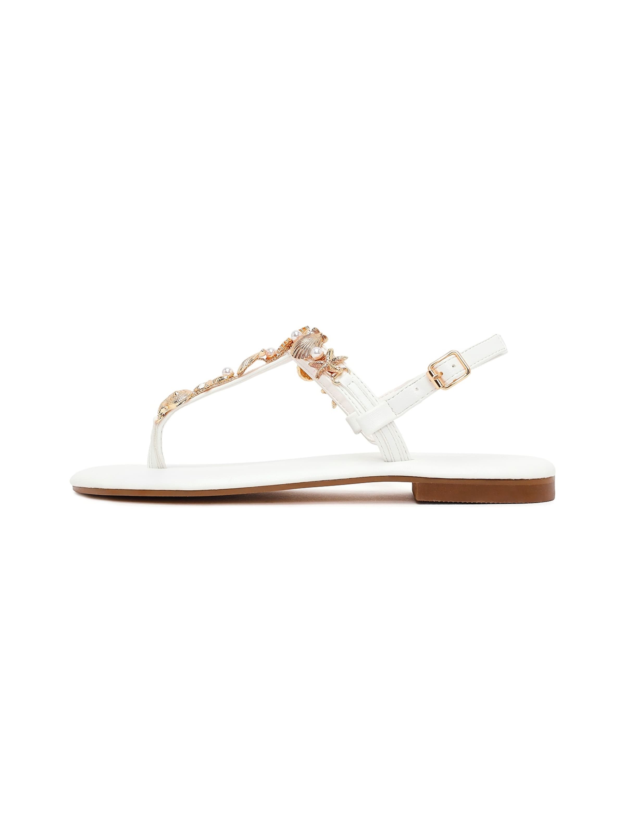 Flip-flops de la Derimod pe alb