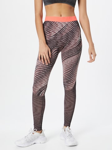 Coupe slim Pantalon de sport ODLO en rouge : devant