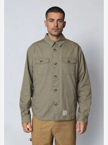 Fat Moose Comfort fit Button Up Shirt 'Arvid' in Green: front