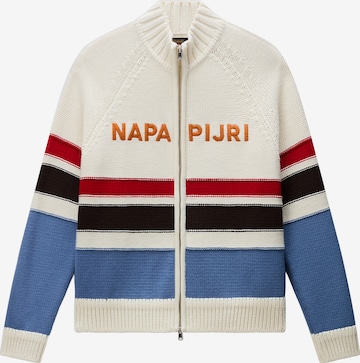 NAPAPIJRI Knit Cardigan 'ALDAR' in White: front