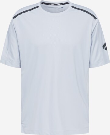 ADIDAS SPORTSWEAR Performance shirt 'Workout Pu-Coated' in Grey: front