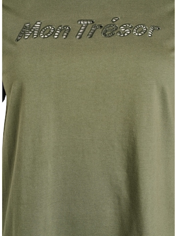 Zizzi Shirt 'MALLI' in Green