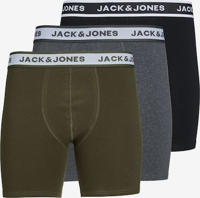 JACK & JONES Boxers en gris / vert / noir / blanc, Vue avec produit
