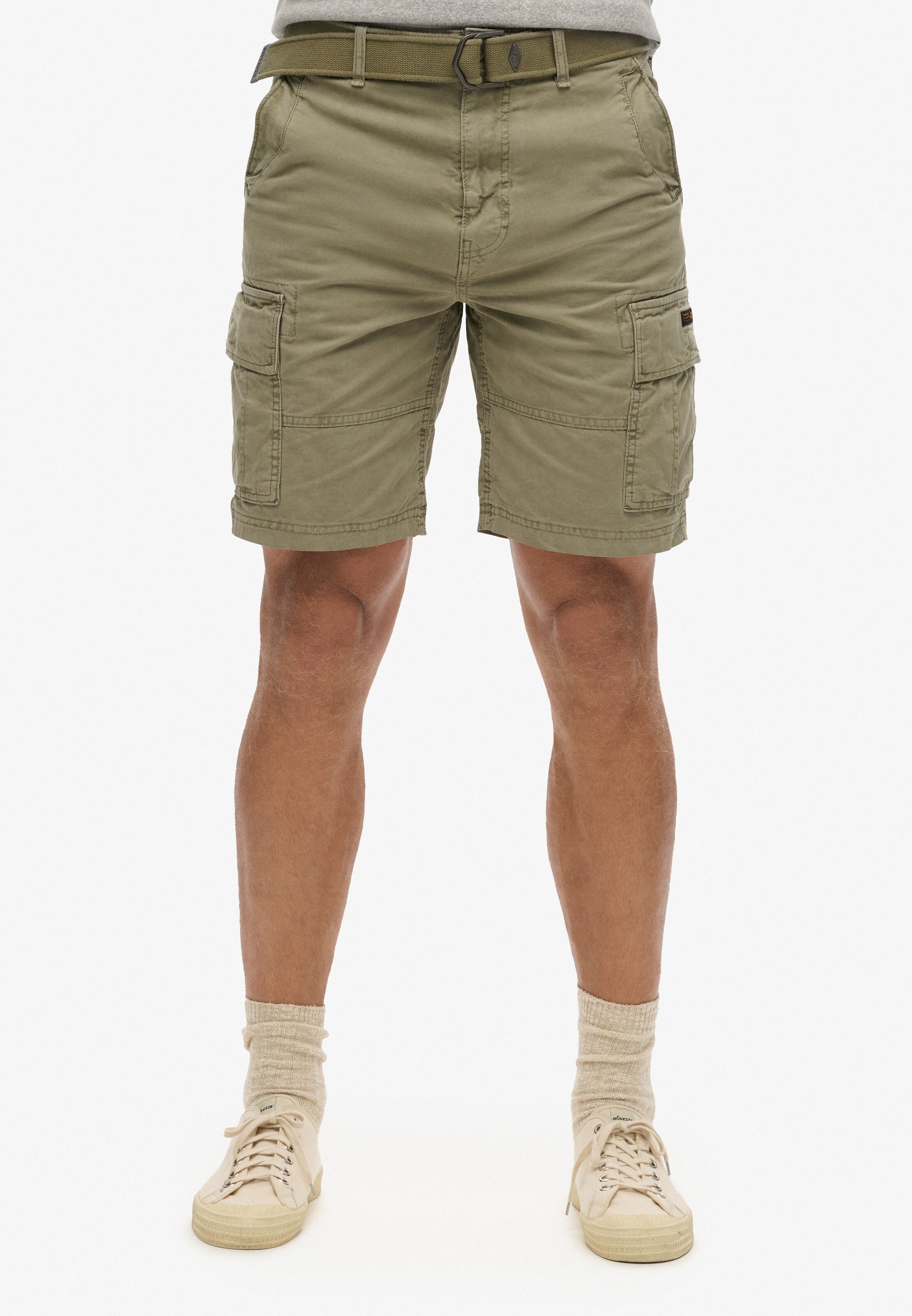 Superdry Regular Cargobroek in Groen: voorkant