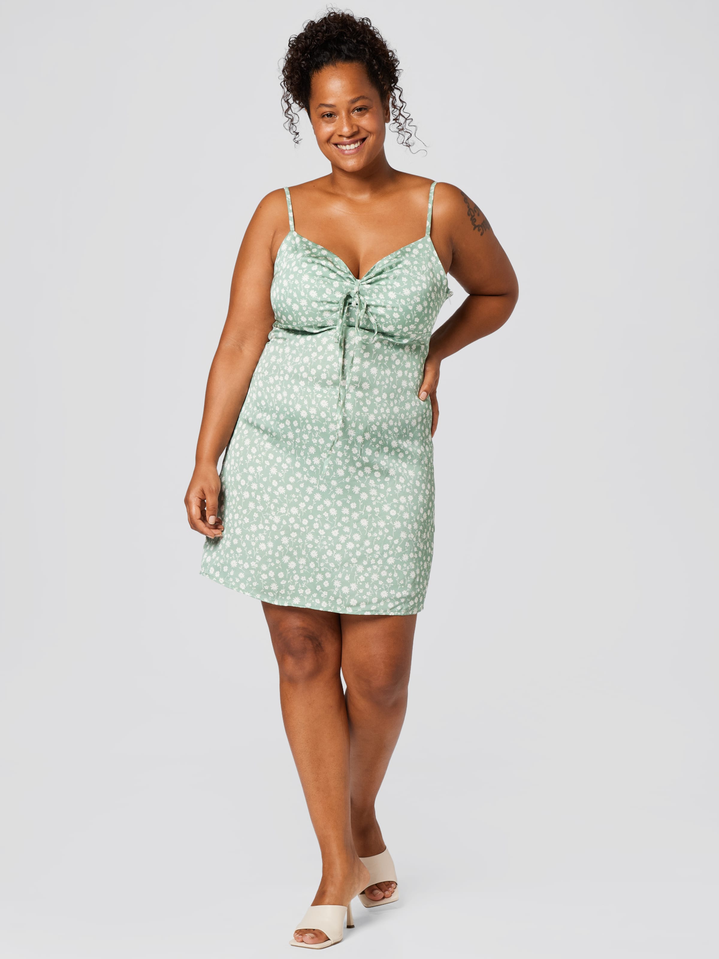 Pastel green floral dress cheap