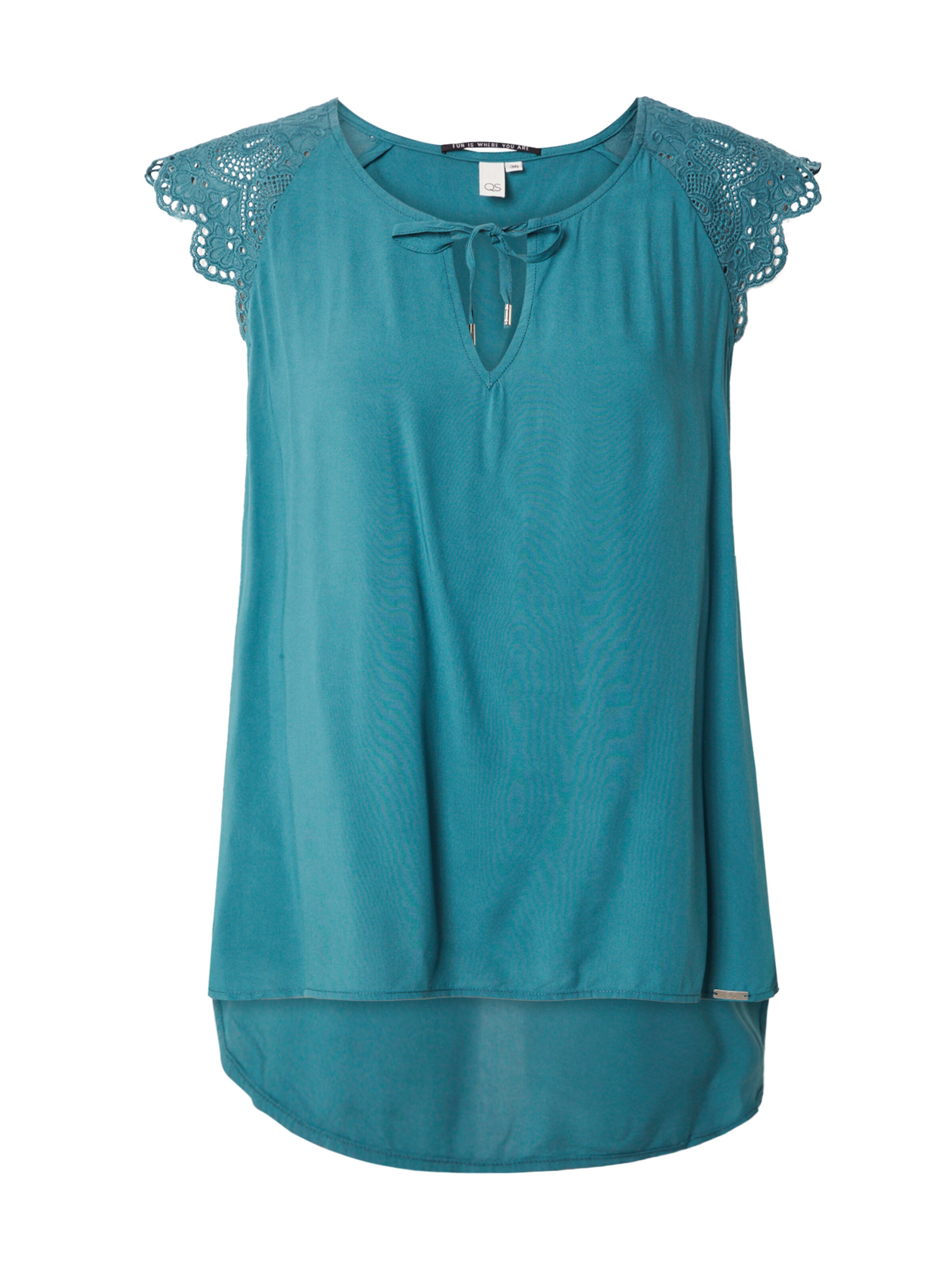 QS Bluse in Blau: Vorderseite