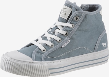 MUSTANG High-Top Sneakers in Blue: front