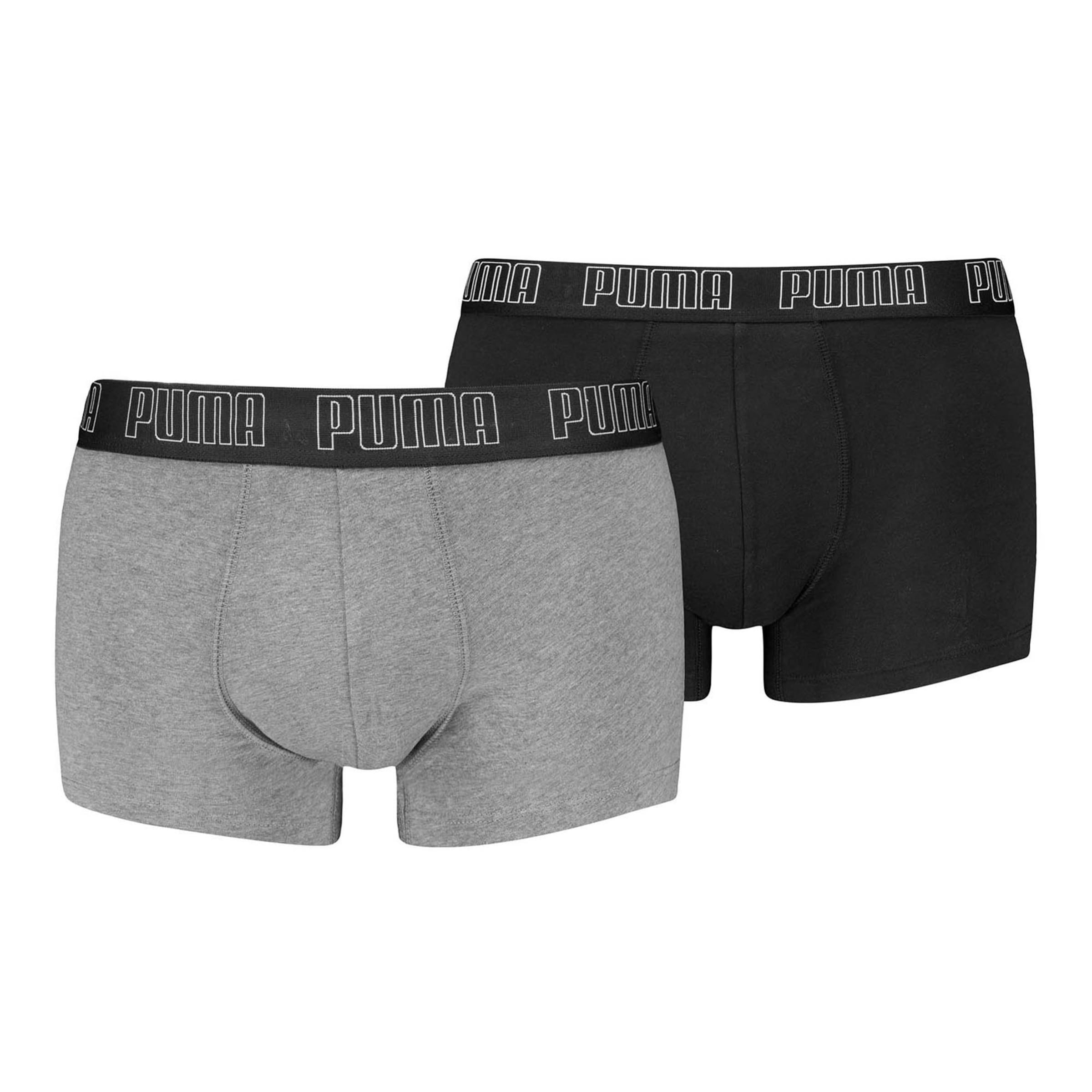 szürke melír / fekete / fehér PUMA Boxeralsók - L, Termék nézet