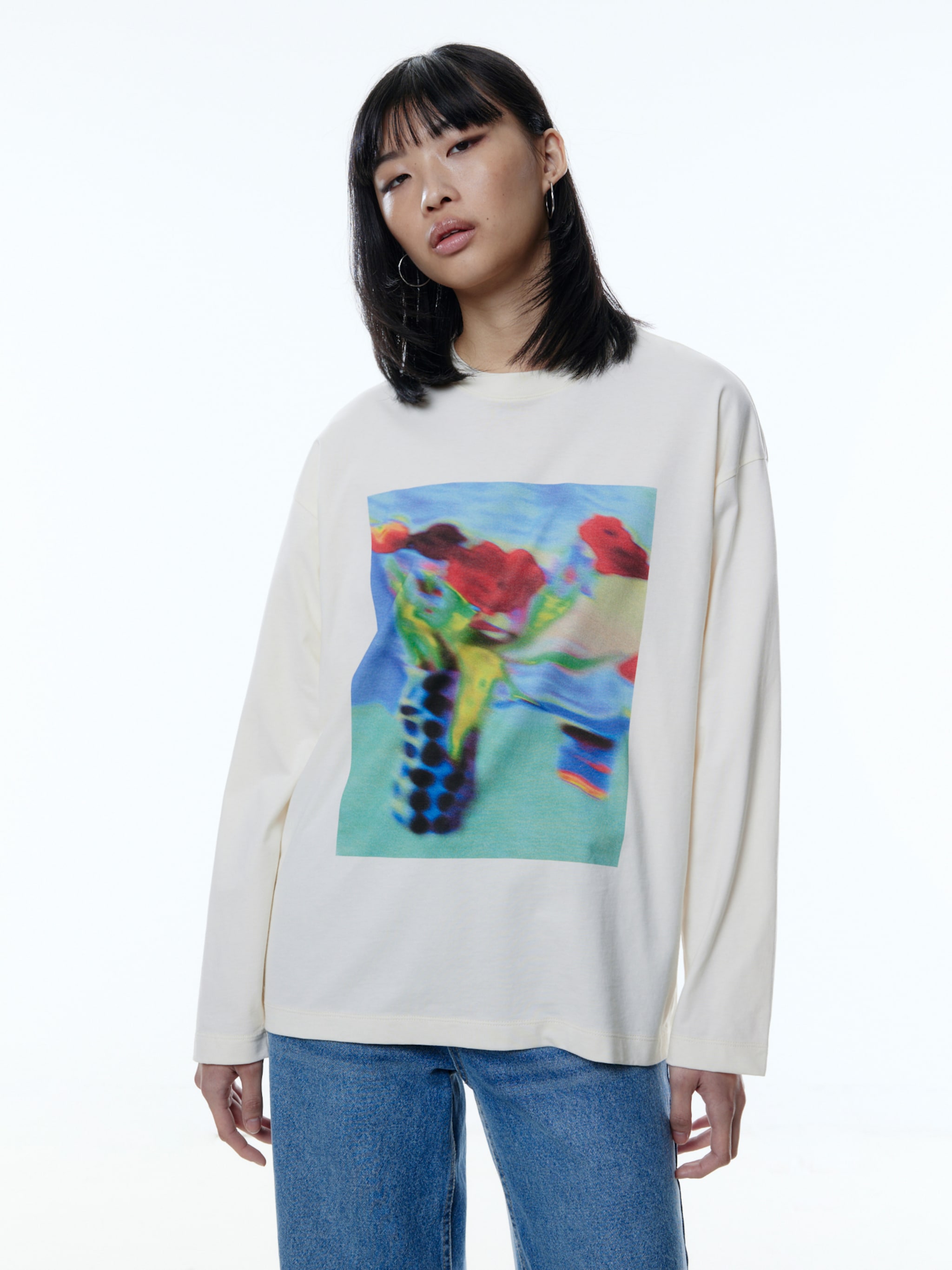 EDITED Producten Shirt 'Frankie' Beige