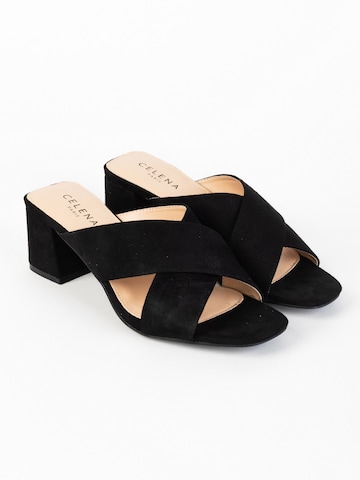 Celena Mules 'Carah' in Black