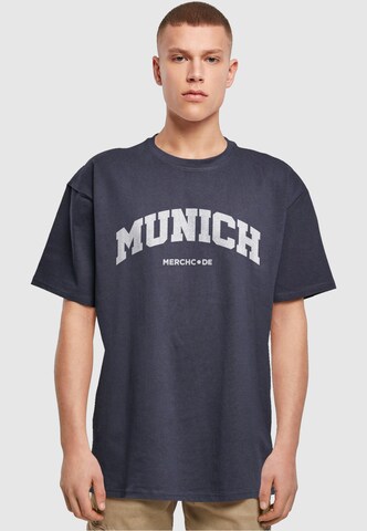 Merchcode Shirt 'Munich' in Blue: front