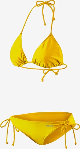 BECO the world of aquasports Triangle Bikini in Yellow