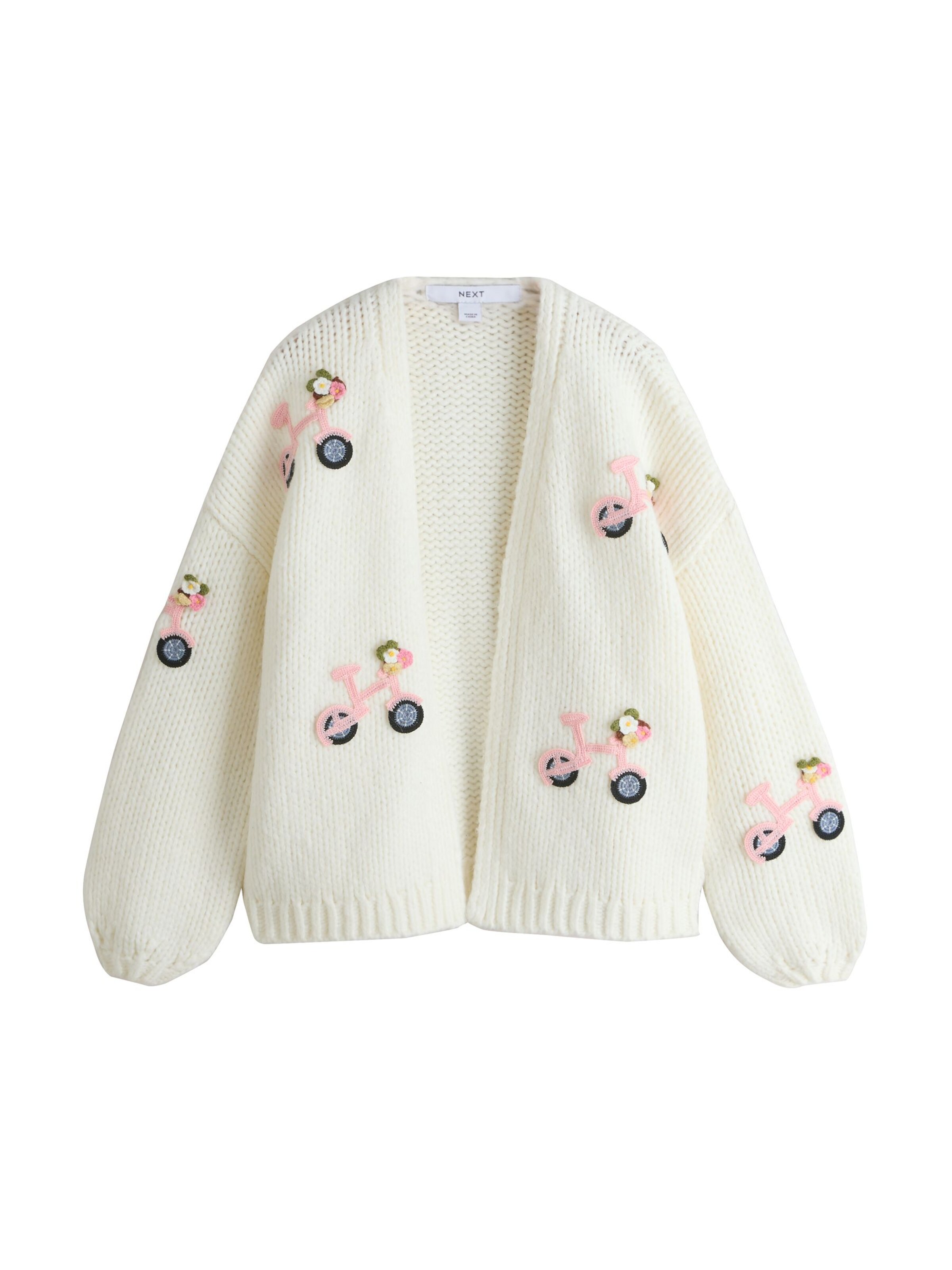 Next Strickjacke in Beige: Vorderseite