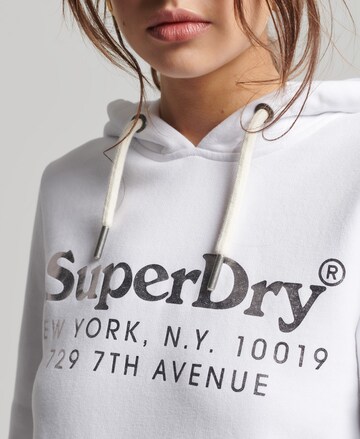 Superdry Sweatshirt 'Venue Interest' in Weiß