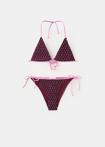 MANGO TEEN Triangle Bikini 'Choco' in Red