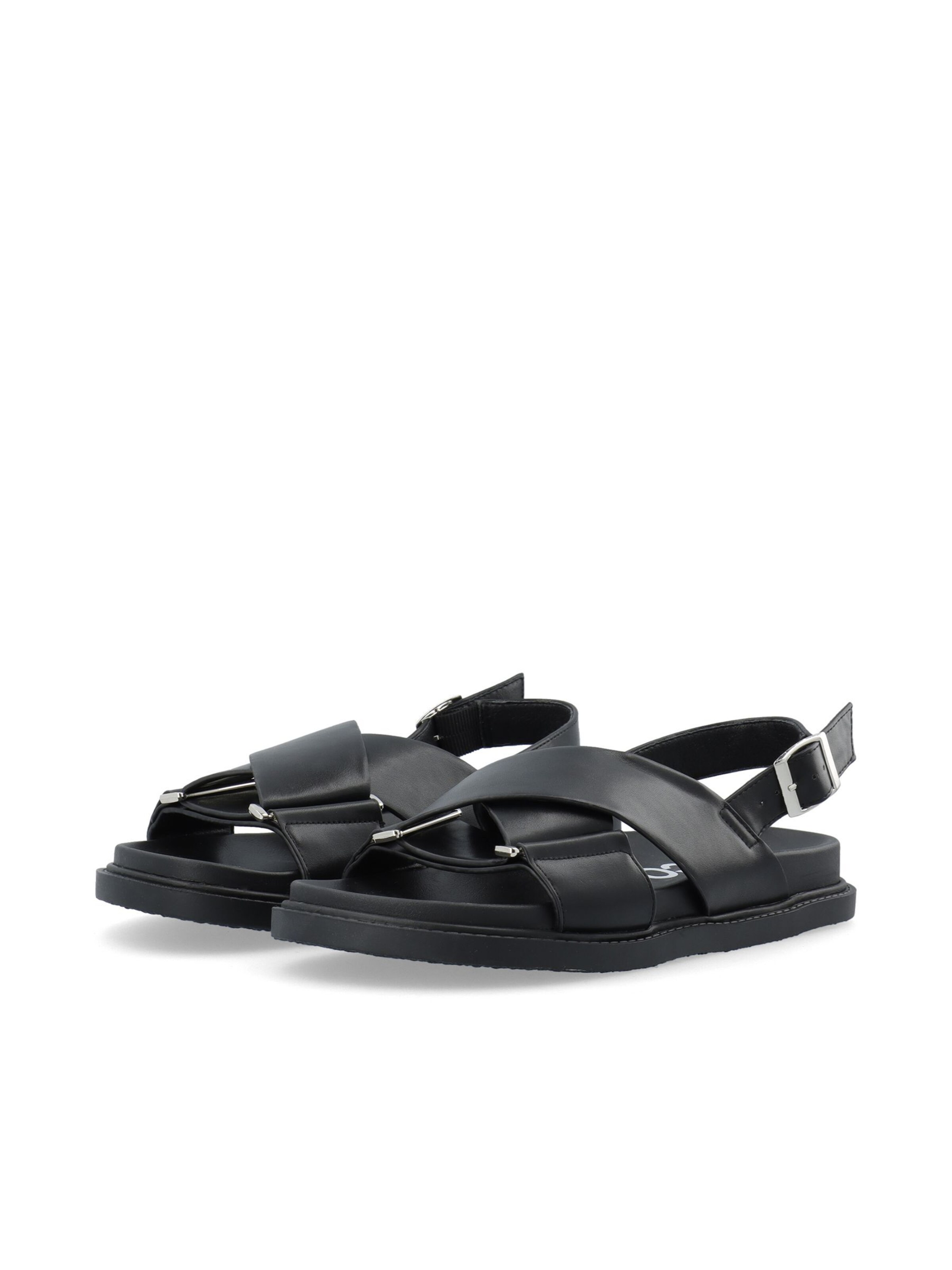 Sandalo con cinturino di Bianco in nero