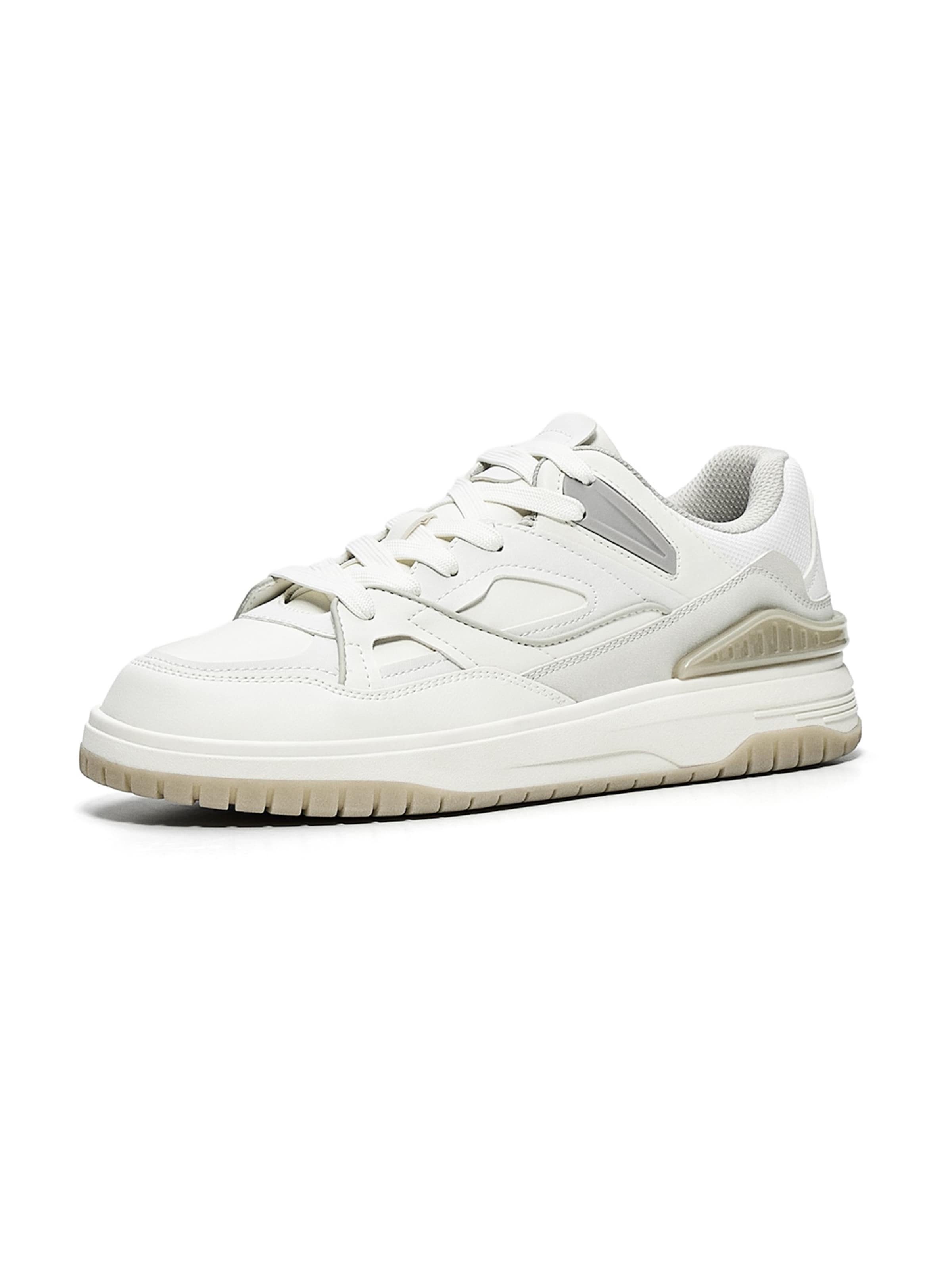 Bershka Sneaker 'BAMBA STREET' in 40 in grau / weiß, Produktansicht