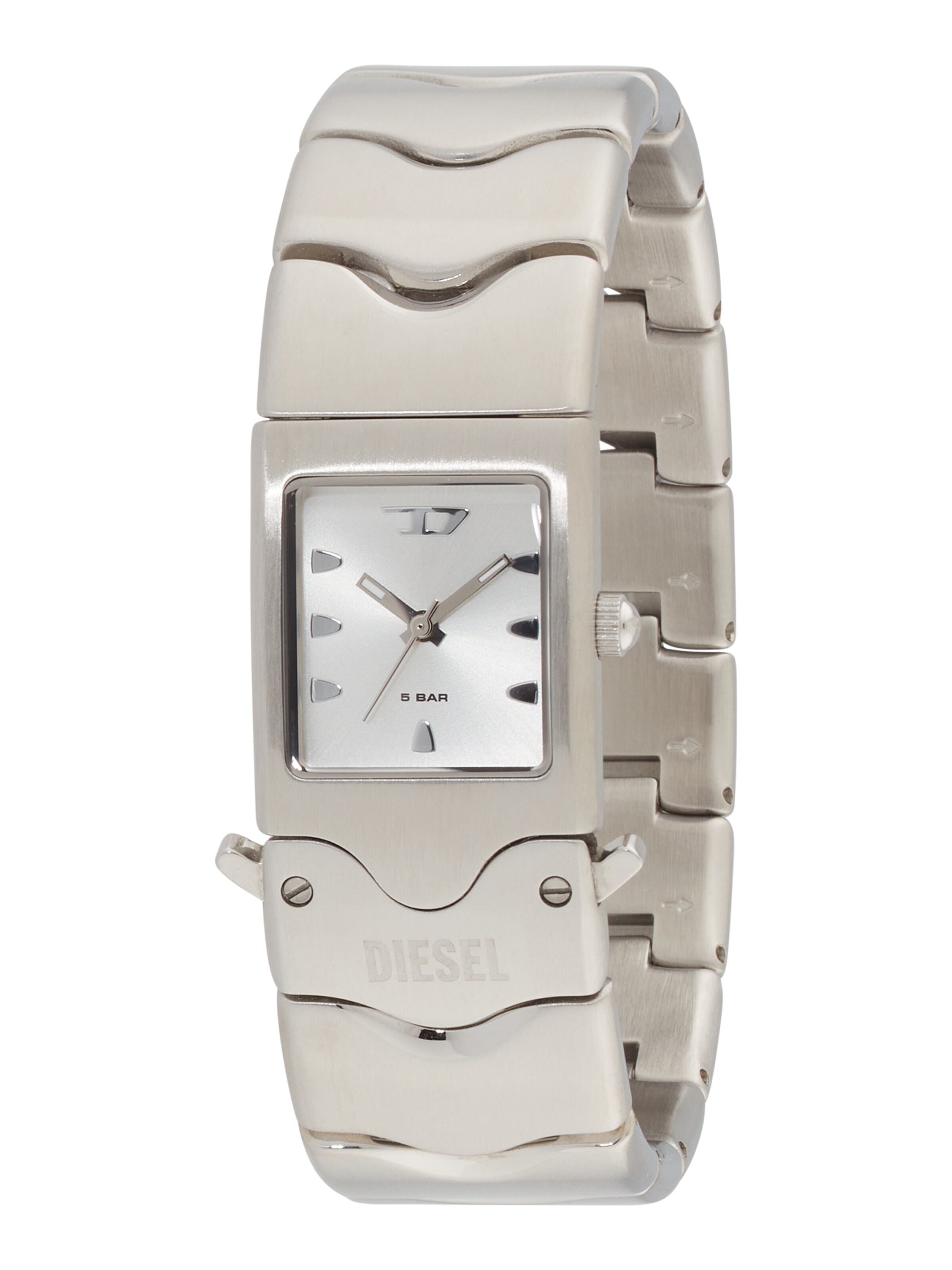 DIESEL Analogt ur 'Closer' i sølv: forside
