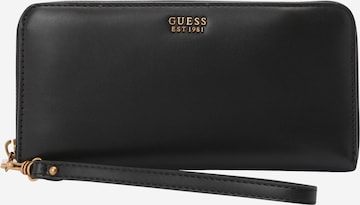 GUESS Lommebok 'ATENE' i svart: forside