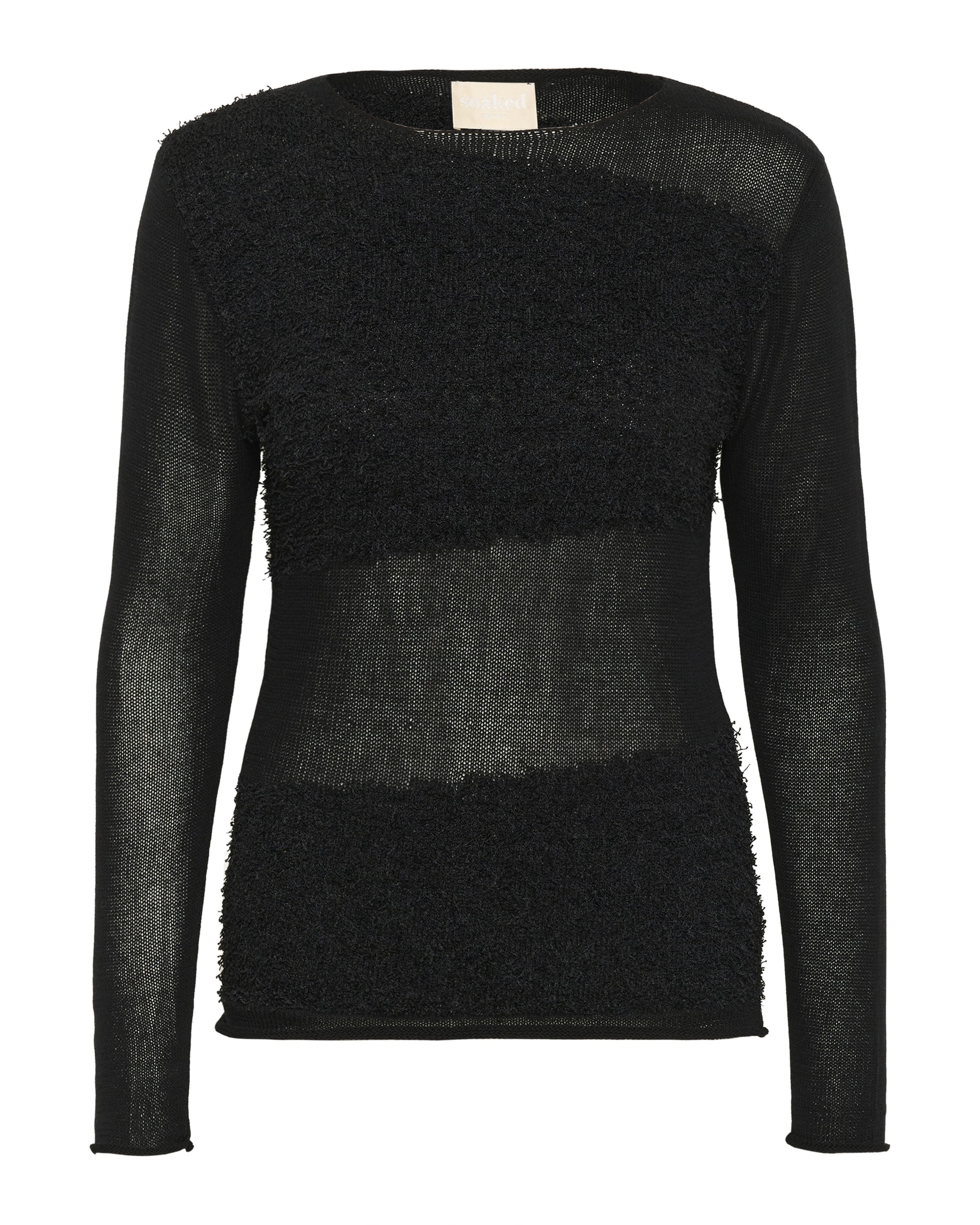 SOAKED IN LUXURY Pullover 'SLTine' i sort: forside