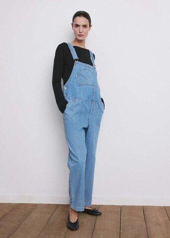 MANGO Regular Jean Overalls 'Petomum' in Blue