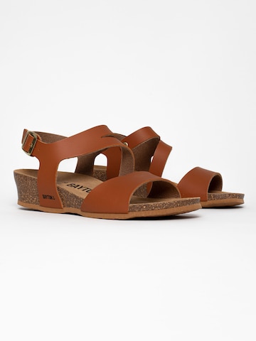 Bayton Strap sandal 'Reus' in Brown