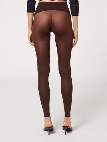 CALZEDONIA Skinny Leggings in Braun