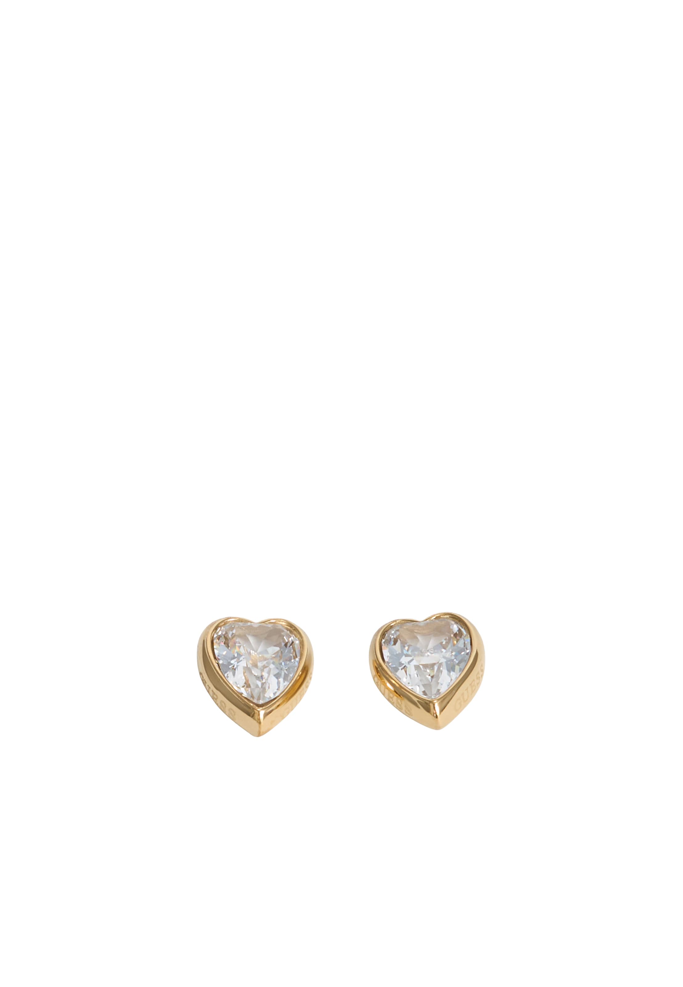 GUESS Ohrringe 'CRYSTAL LOVE' in Gold: Vorderseite