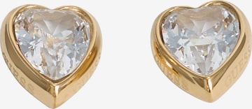GUESS Обеци 'CRYSTAL LOVE' в злато: отпред