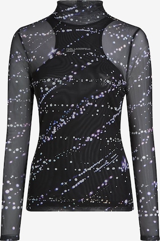 Maglietta di KARL LAGERFELD JEANS in nero: frontale