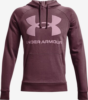 UNDER ARMOUR Athletic Sweatshirt 'Rival' in Purple: front