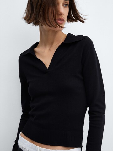 MANGO Sweater 'VERTA' in Black