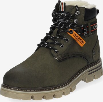 Dockers by Gerli Lace-Up Boots in Green: front