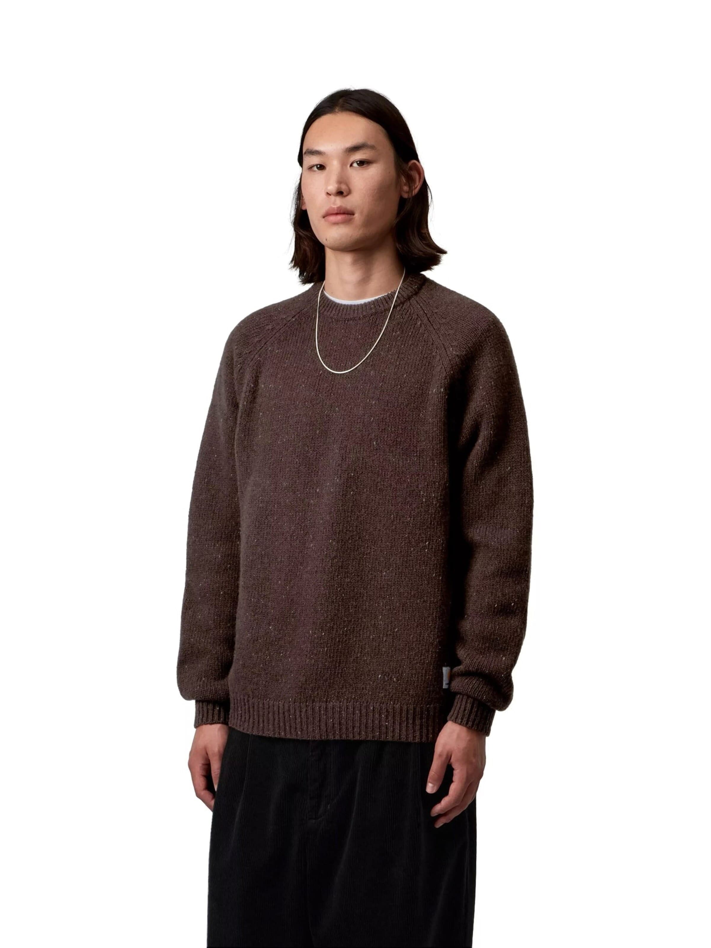 Pullover 'ANGLISTIC SWEATER SPECKLED TOBACCO' di Carhartt WIP in marrone