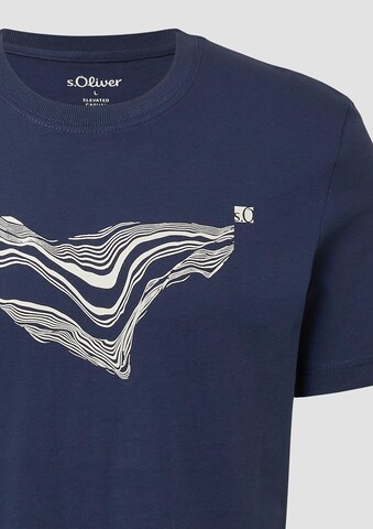 s.Oliver T-shirt i blå