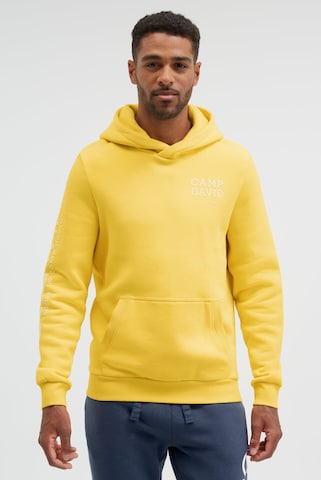 CAMP DAVID Sweatshirt in Yellow: front