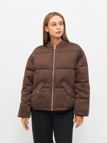 modström Winter Jacket 'Emil' in Brown: front