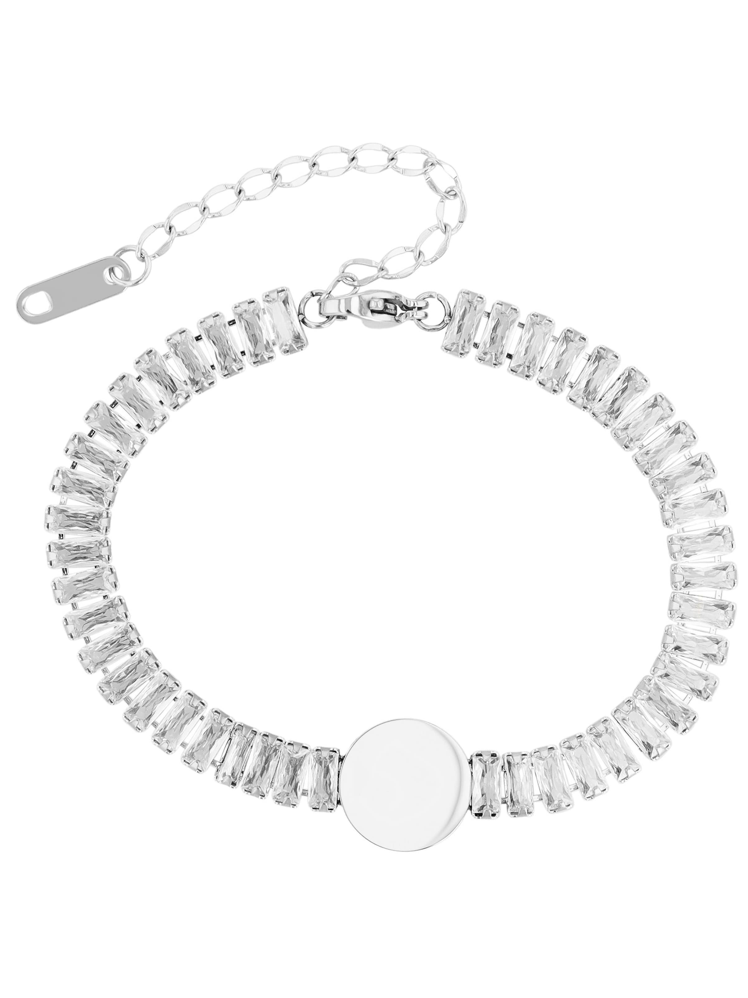 Akzent Bracelet 'Alexis' in Silver: front