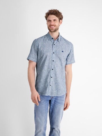 LERROS Regular fit Overhemd in Blauw: voorkant