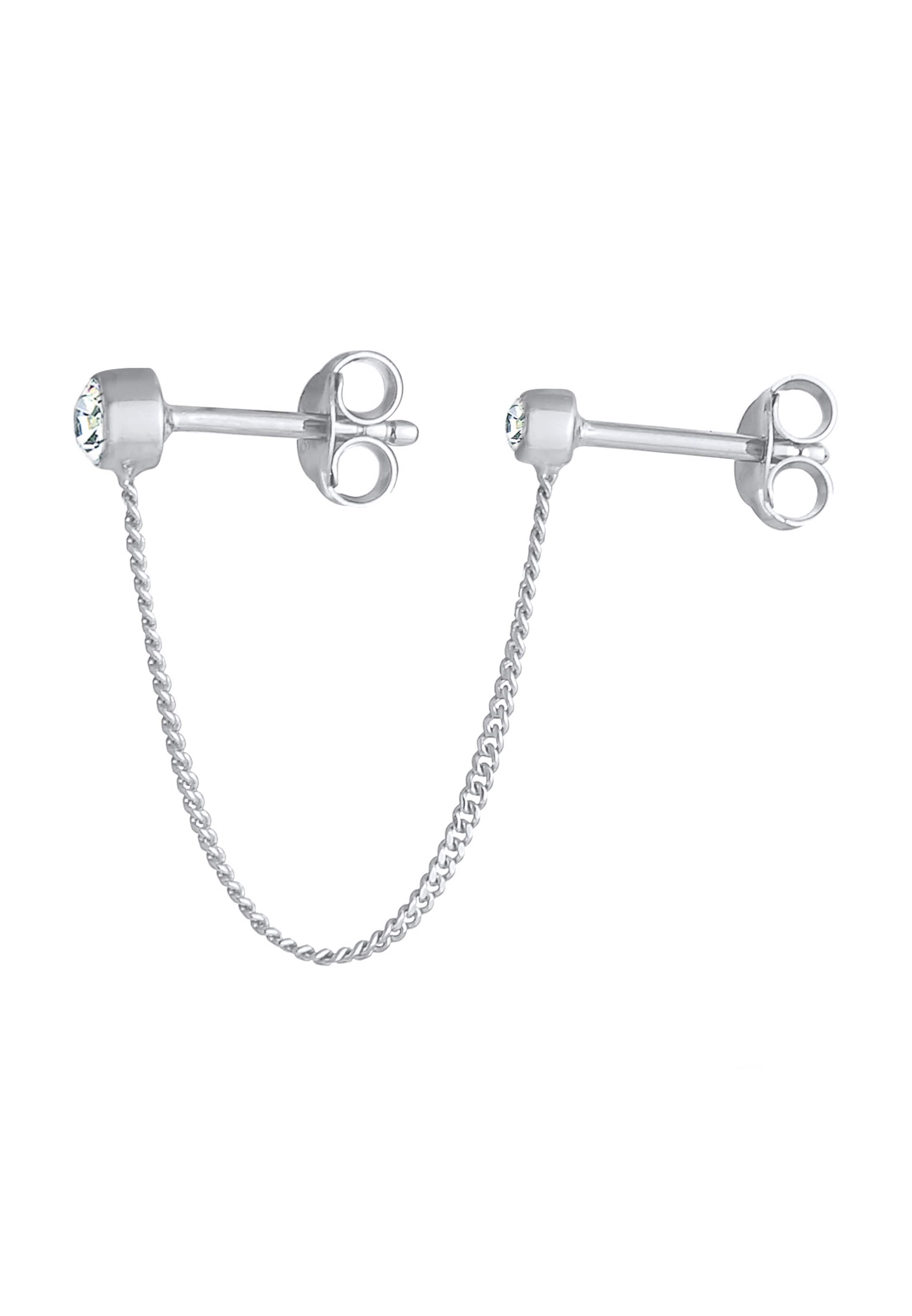 ELLI Ohrringe Kristall Ohrhänger in Silber