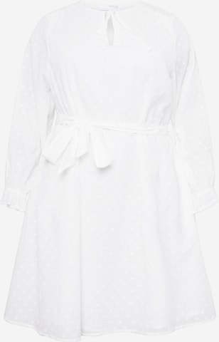 Robe 'SKYE' Selected Femme Curve en blanc : devant
